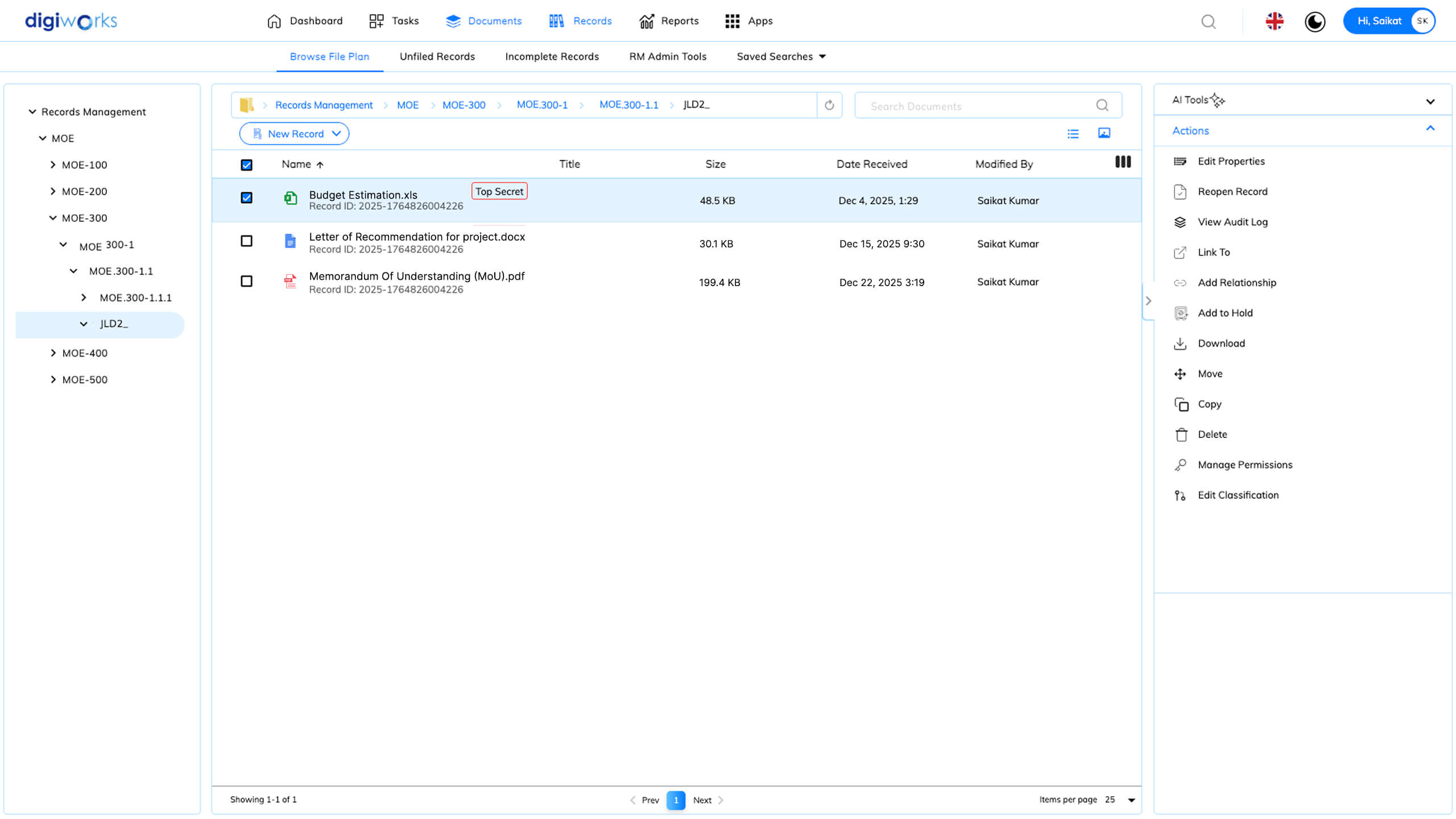 Electronic Records Management