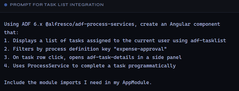 Generate ADF Process and Task Integrations