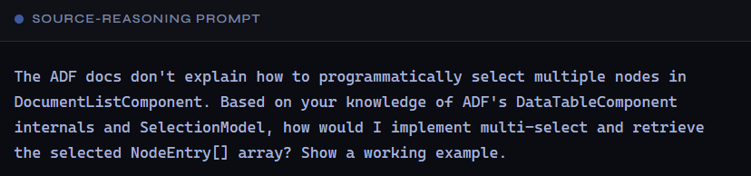 Leverage Claude for ADF Documentation Gaps